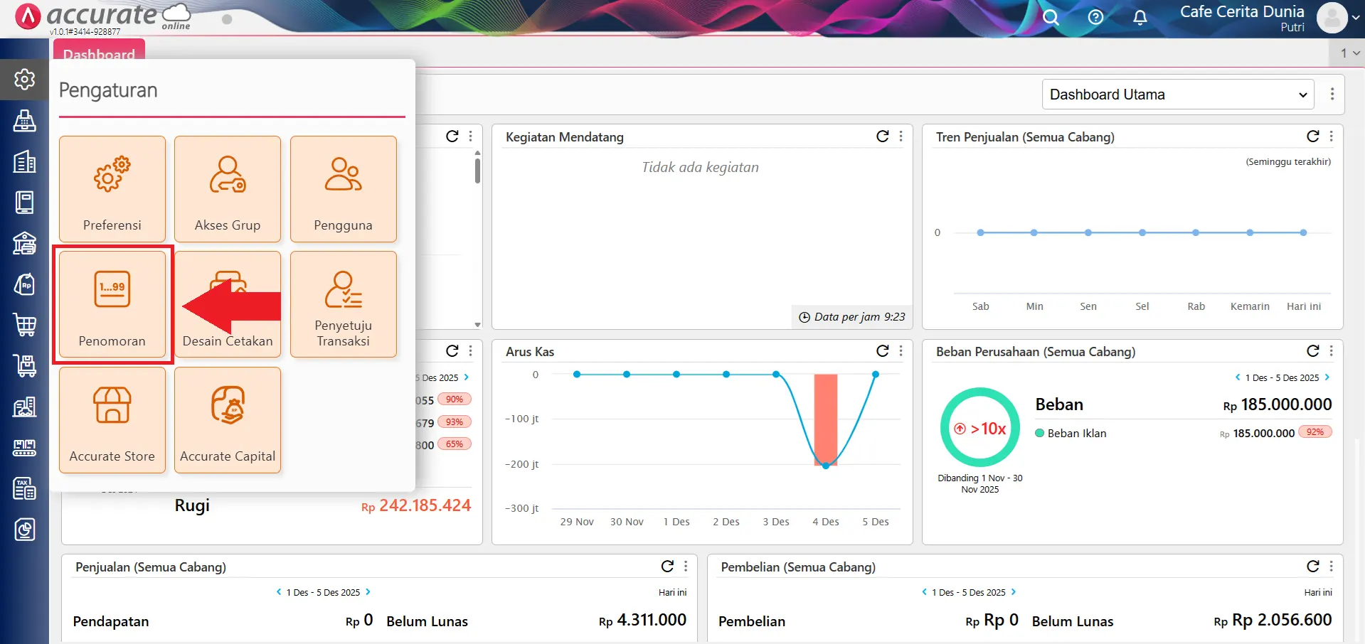 membuat penomoran bulan romawi